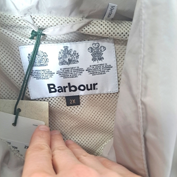 Barbour Campion water resistant jacket oyster 2X NWT - Picture 9 of 13